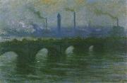 Claude Monet Waterloo Bridge,Overcast Weather china oil painting reproduction